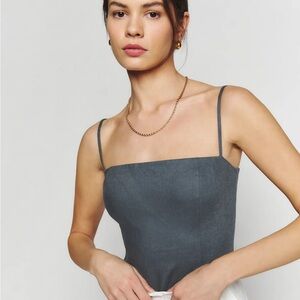 Reformation | Overland Linen Top | Size 0